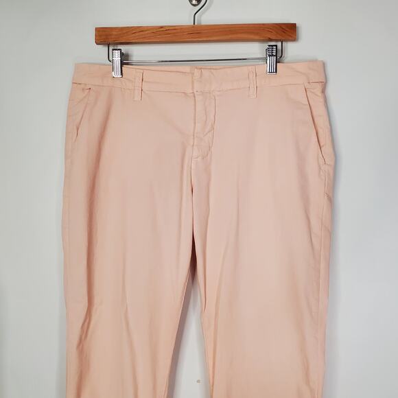 Frank & Eileen Wicklow Italian Chino Straight Pant Mid Rise Vintage Rose Size 12 - Picture 5 of 9